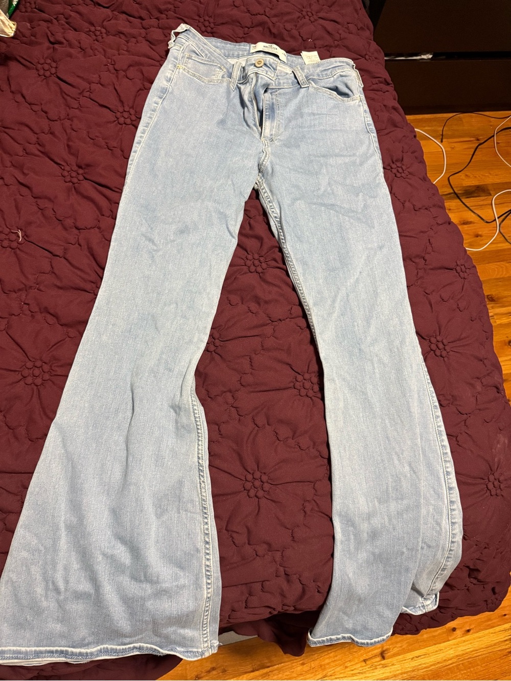 Hollister Light Wash Flared Jeans